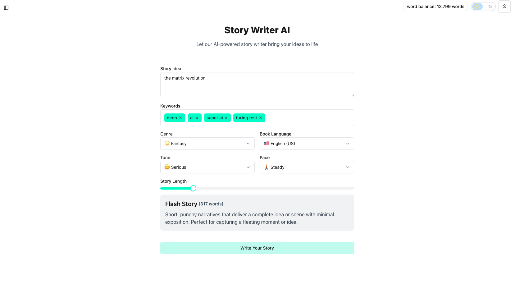 AI Story Writer